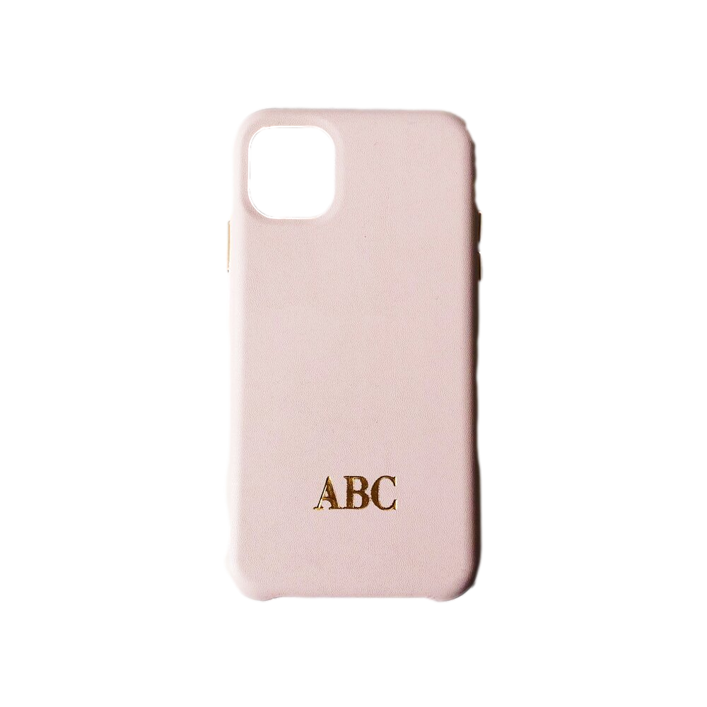 Personalized Custom Pink iPhone 11 Leather Case - Mini Pro Max